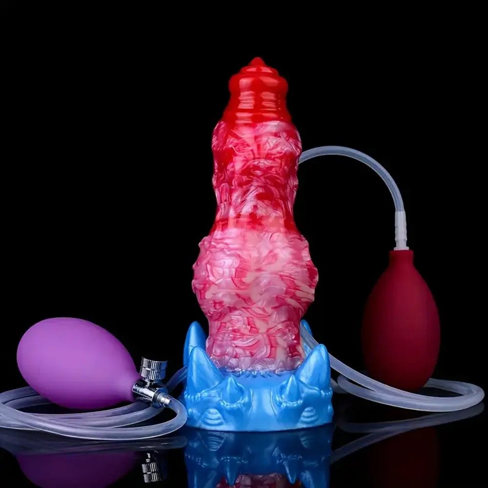 Inflatable knot fantasy dildo, photo 8