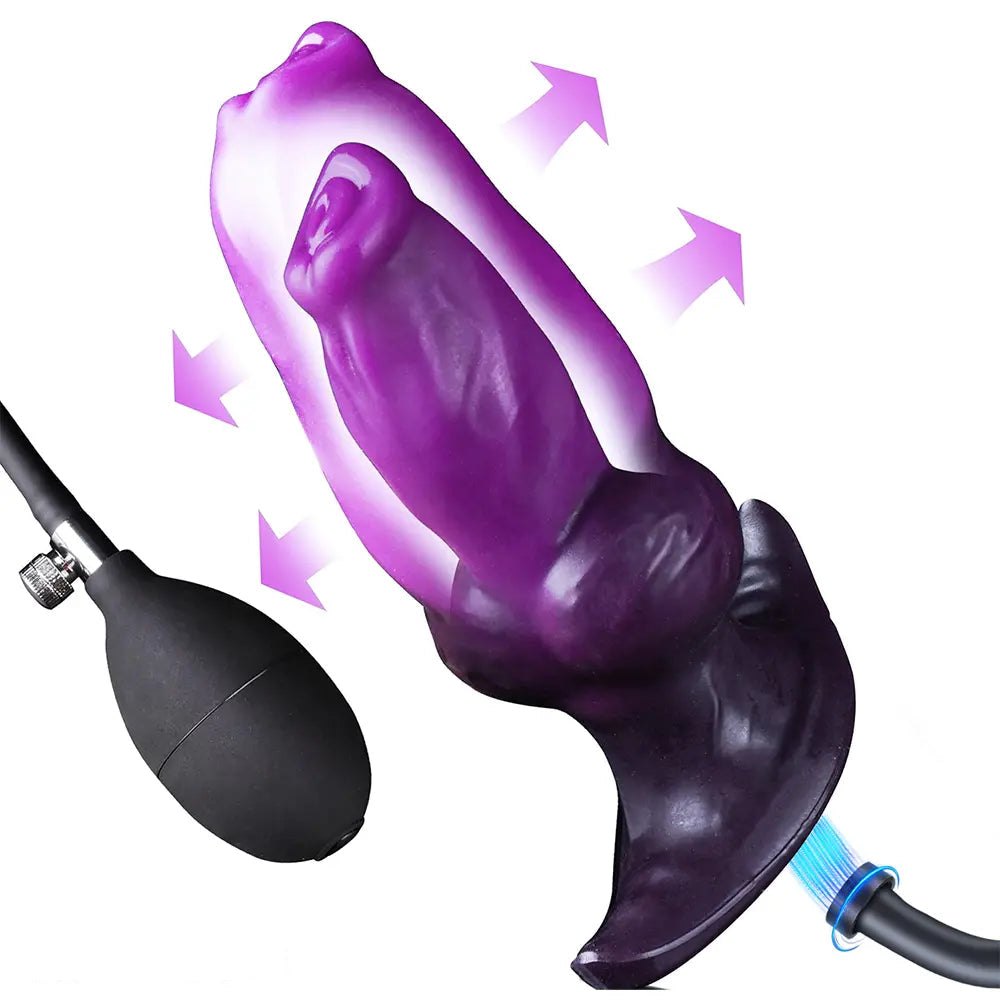 #2 silicone inflatable knot dildo