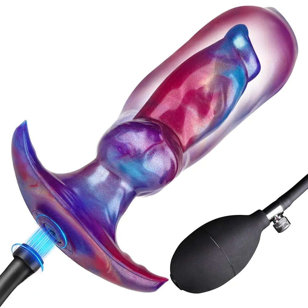 Silicone inflatable knot dildo, photo 1
