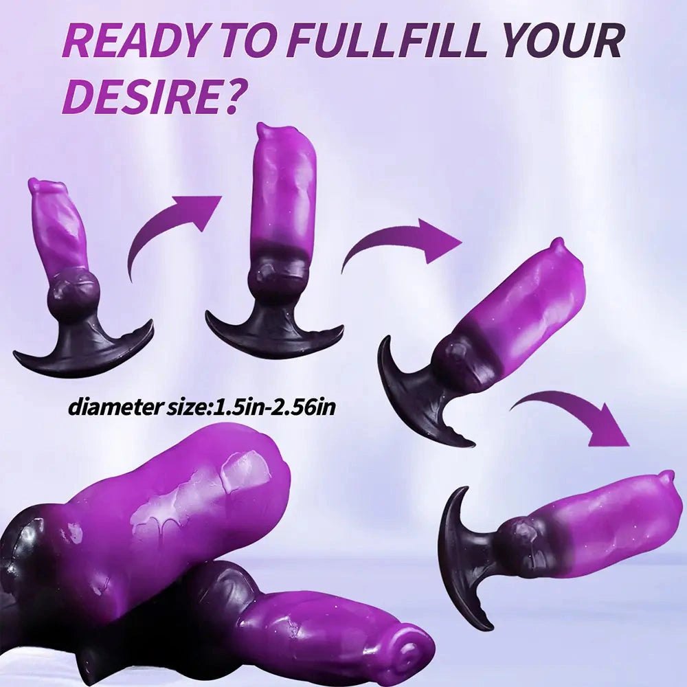 Silicone inflatable knot dildo, photo 11