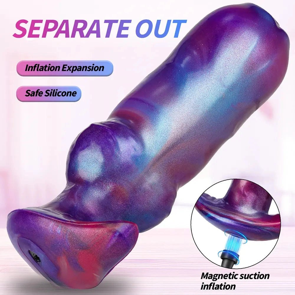 Silicone inflatable knot dildo, photo 12