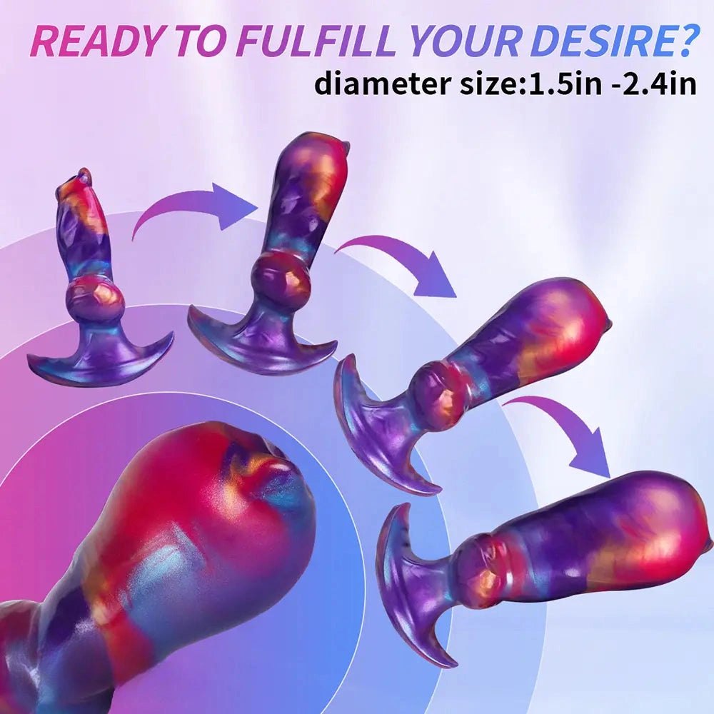 Silicone inflatable knot dildo, photo 14