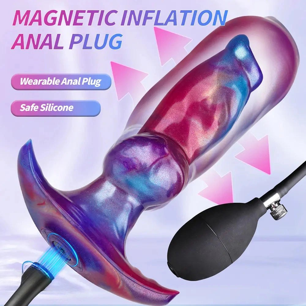 Silicone inflatable knot dildo, photo 9
