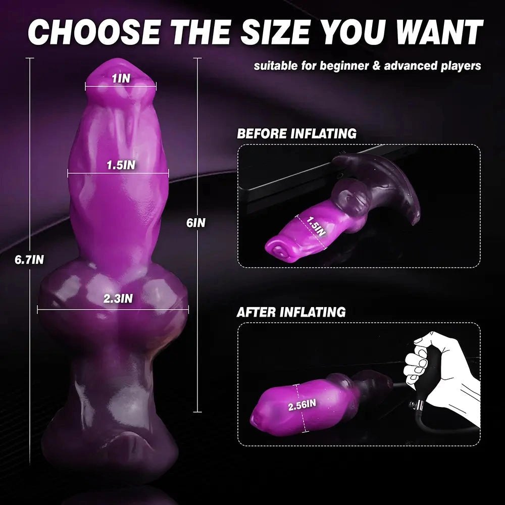#1 inflatable knot animal dildo