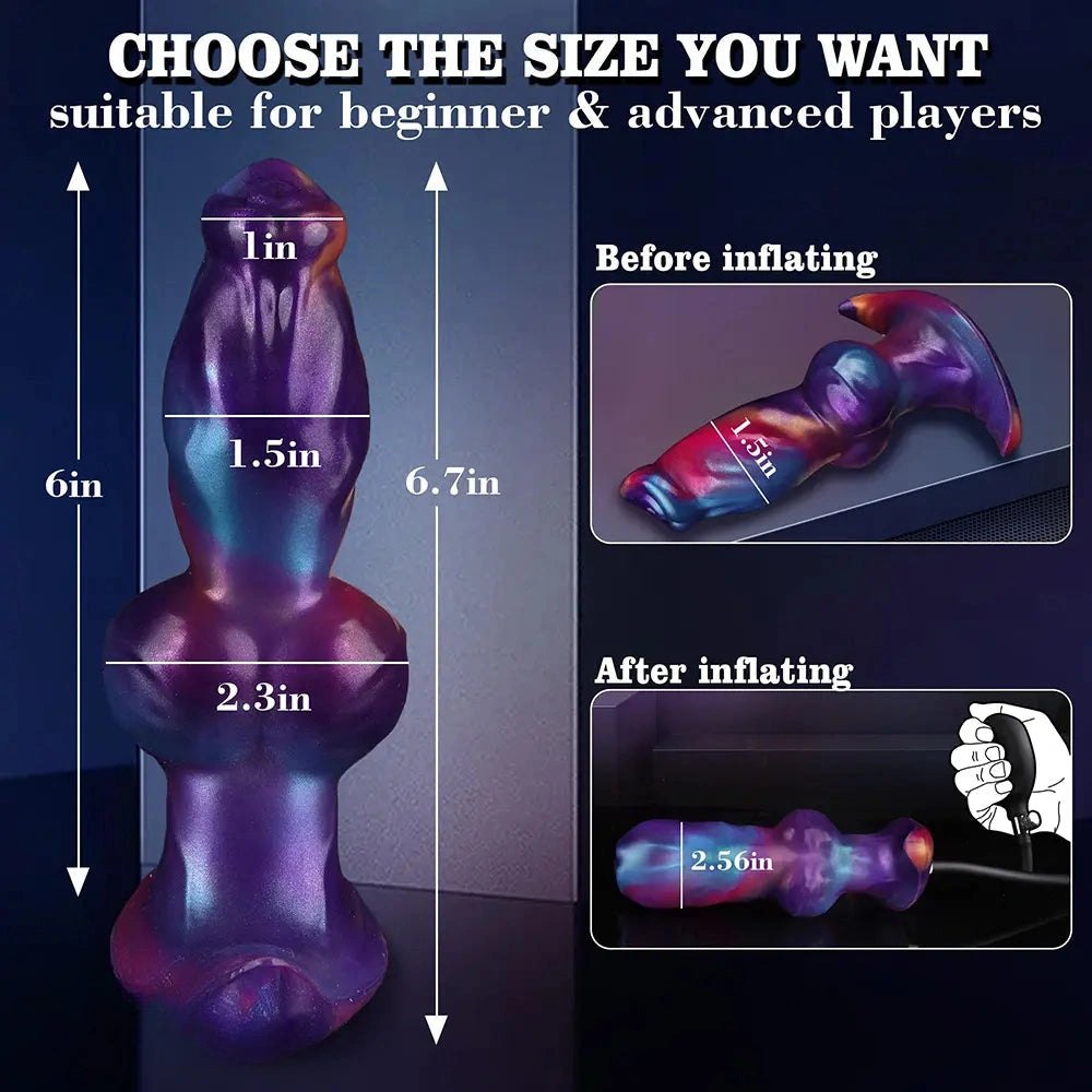 #2 inflatable knot animal dildo