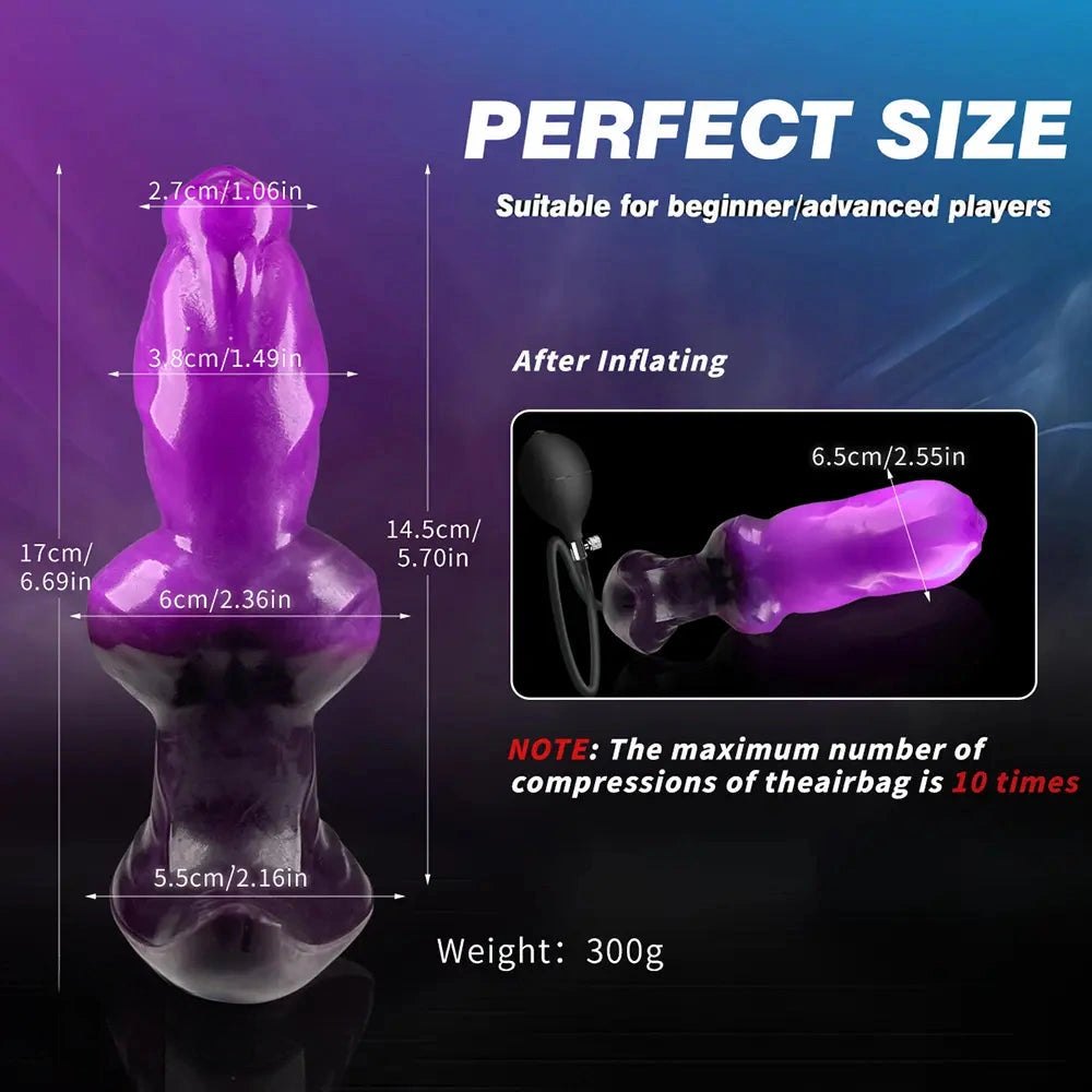 Inflatable knot animal dildo, photo 5