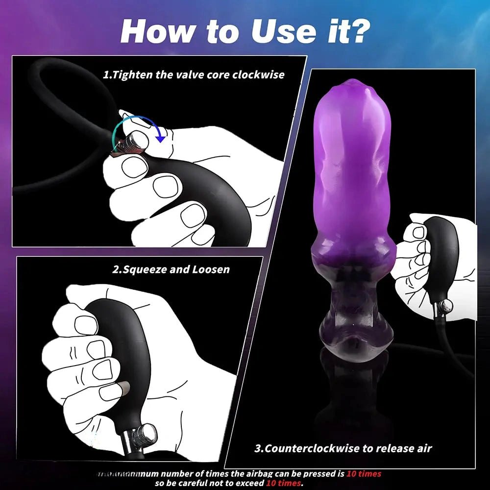 Inflatable knot animal dildo, photo 6