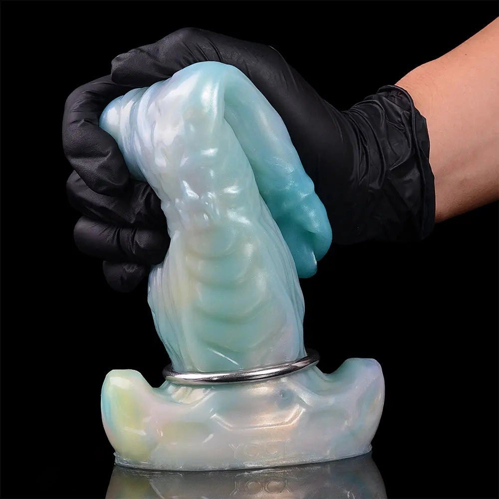 Mixed color inflatable fantasy dildo, photo 12