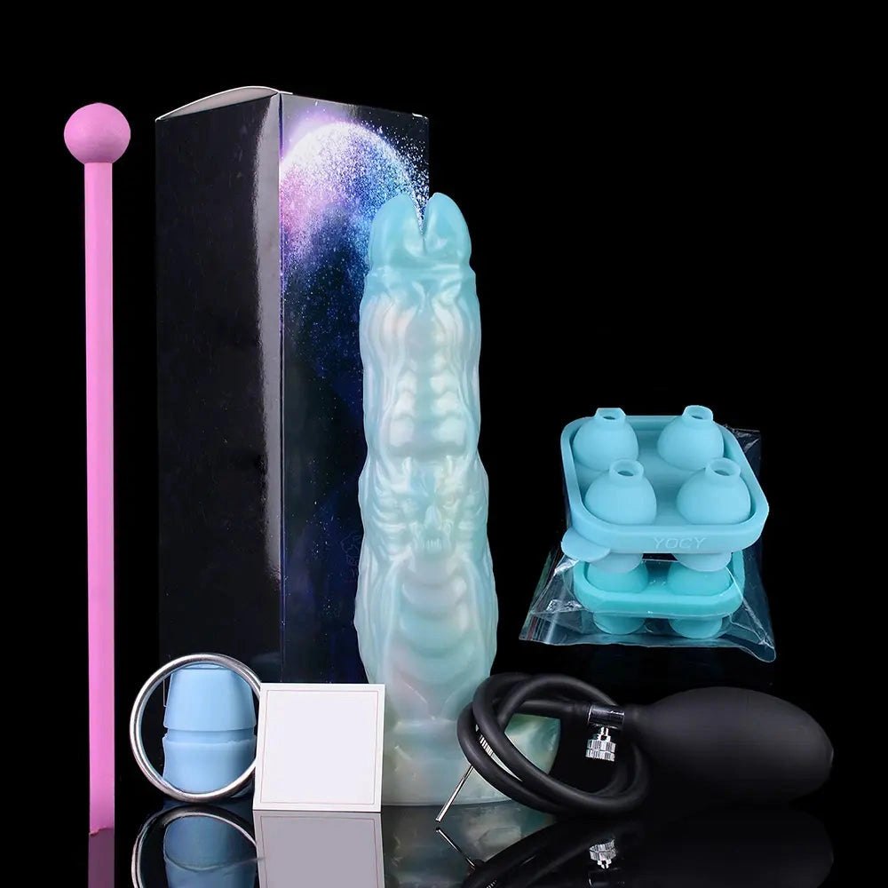 Mixed color inflatable fantasy dildo, photo 18
