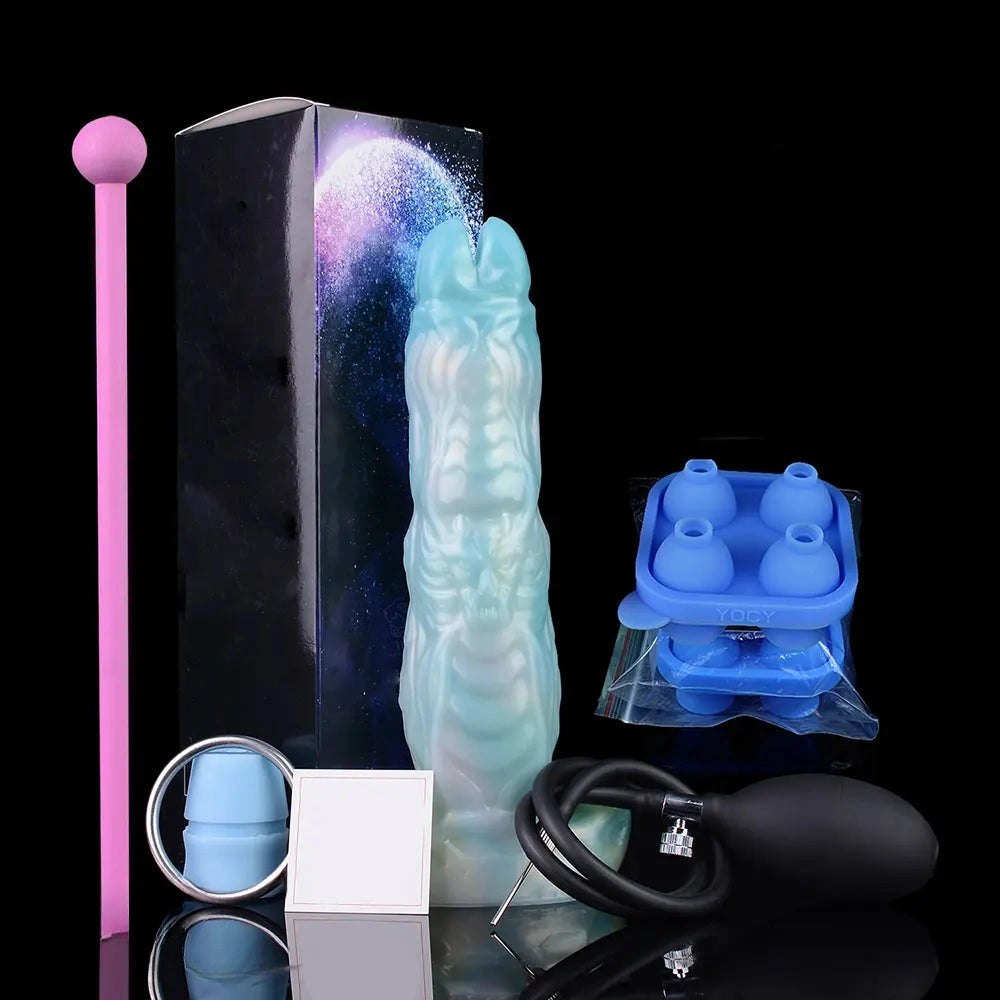Mixed color inflatable fantasy dildo, photo 19