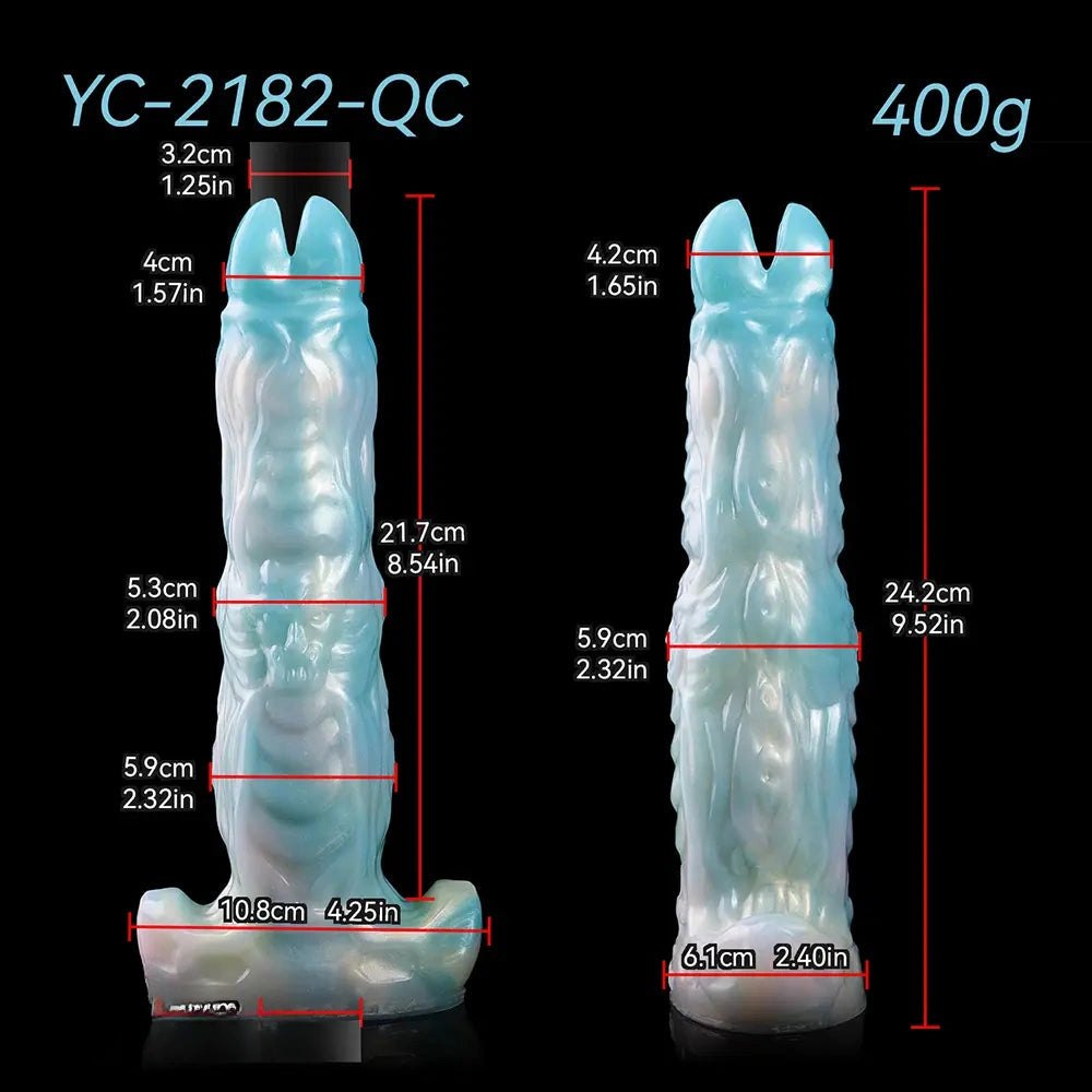 Mixed color inflatable fantasy dildo, photo 9
