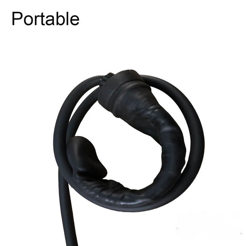 Black inflatable silicone dildo, photo 5
