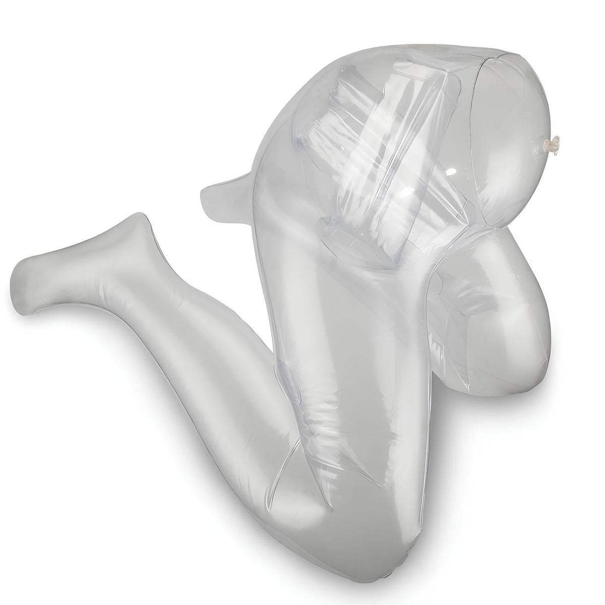 Clear inflatable torso with simulated feet, photo 1