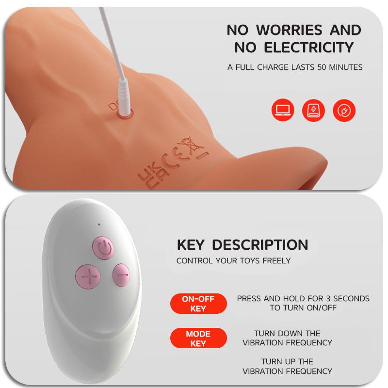 Inflatable vibrating silicone dildo with remote control, photo 3