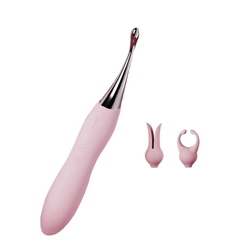 Pink interchangeable head wand massager