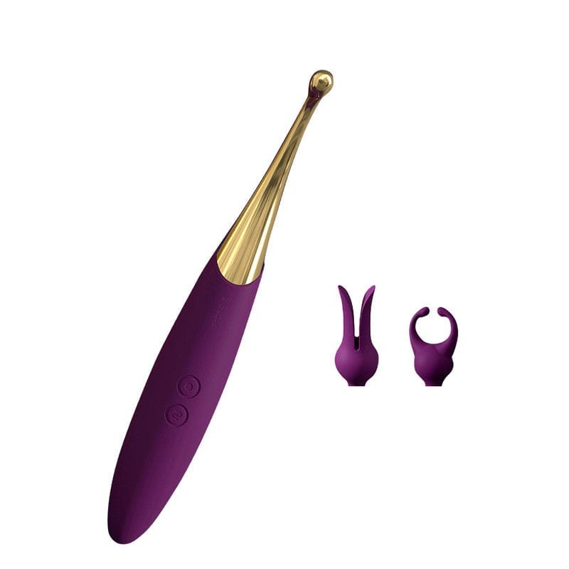 Purple interchangeable head wand massager