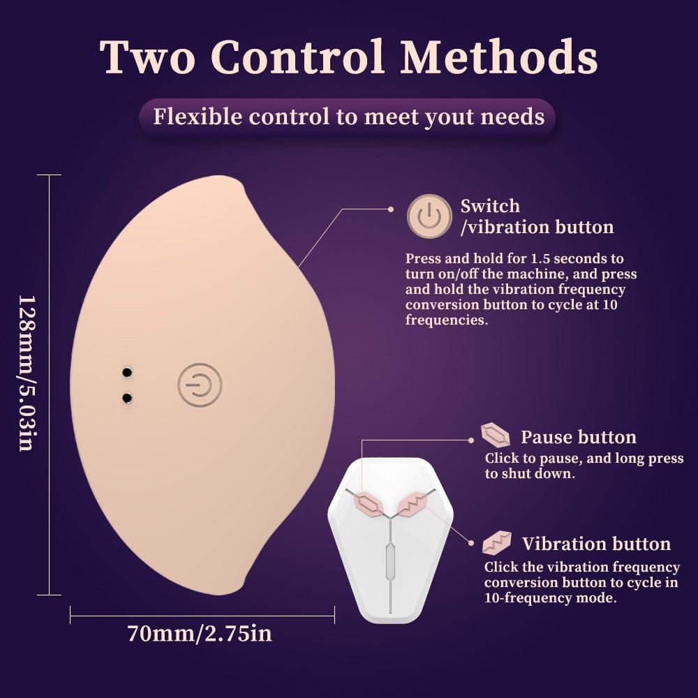 Flesh-toned invisible wearable breast vibrator, photo 12