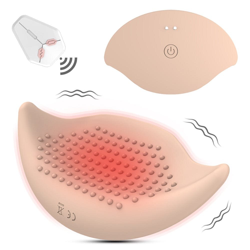 Flesh-toned invisible wearable breast vibrator, photo 3