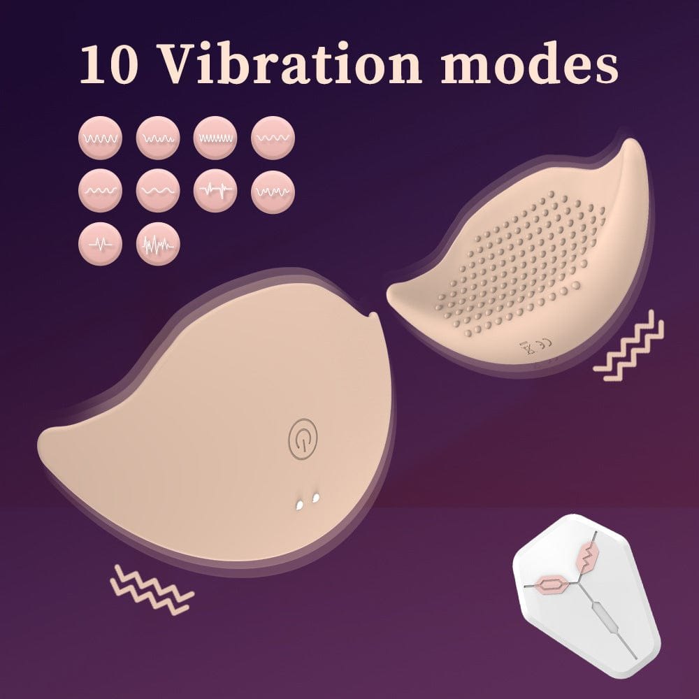 Flesh-toned invisible wearable breast vibrator, photo 4