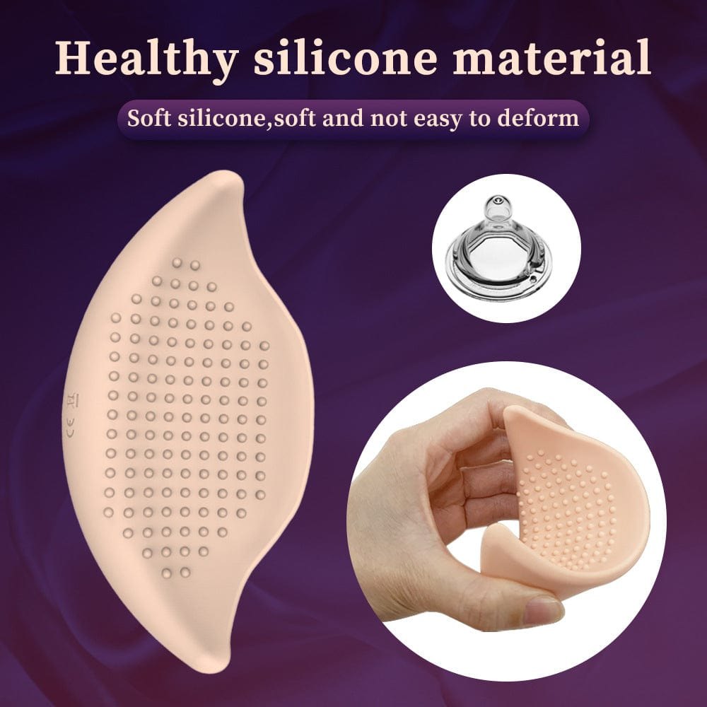 Flesh-toned invisible wearable breast vibrator, photo 8