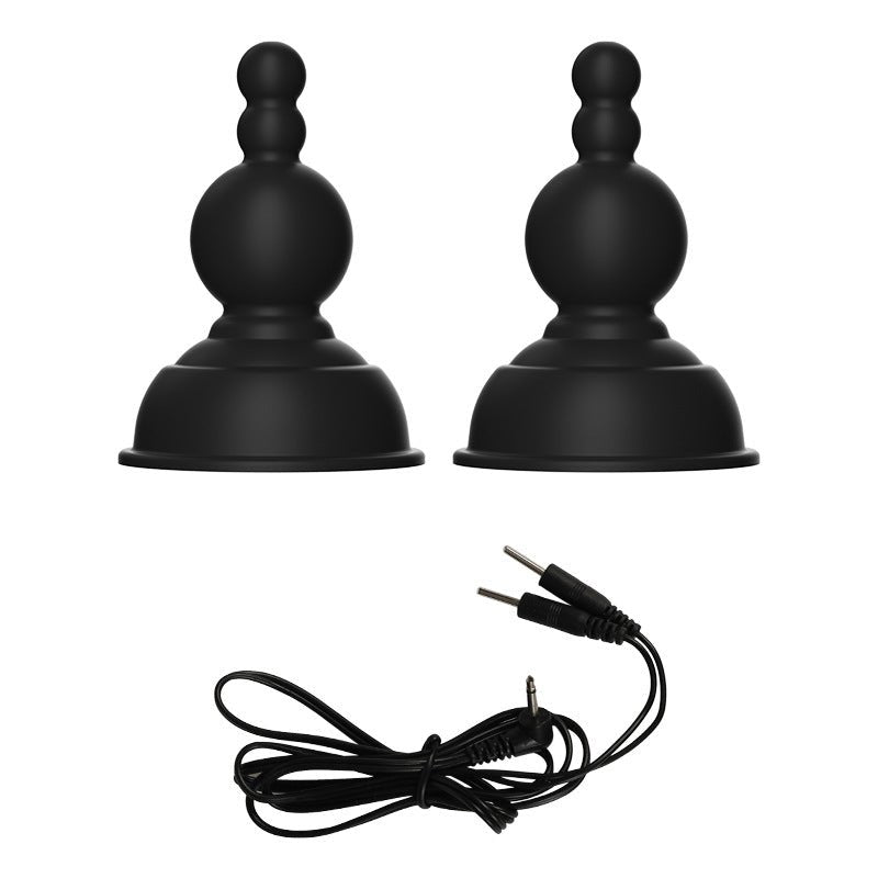 Black silicone nipple suction stimulator pair, photo 10
