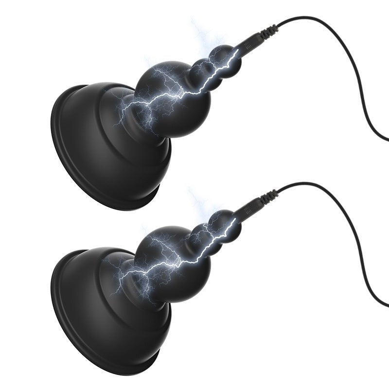 Black silicone nipple suction stimulator pair, photo 9
