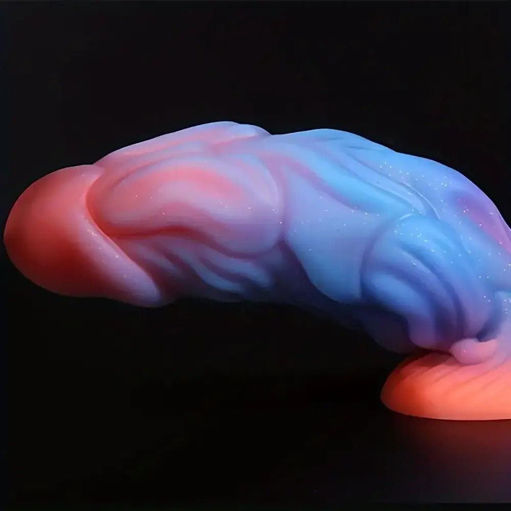 Iridescent multicolor fantasy dildo, photo 3