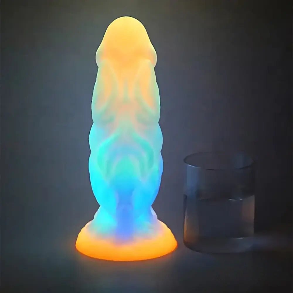 Iridescent multicolor fantasy dildo, photo 5