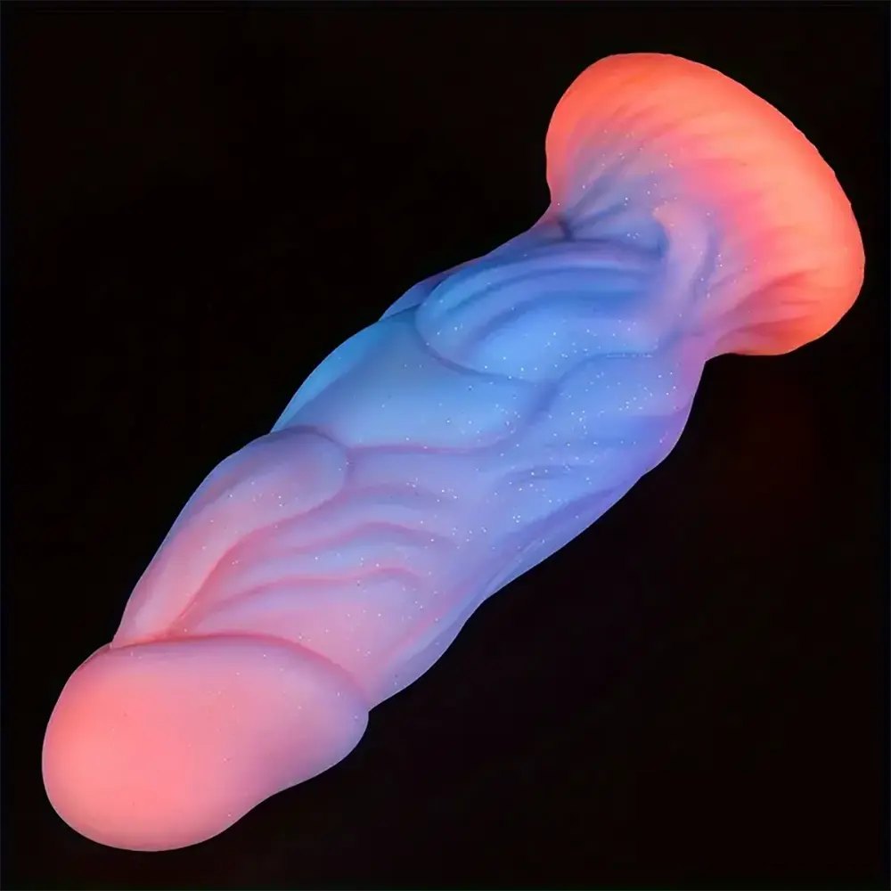 Iridescent multicolor fantasy dildo, photo 6
