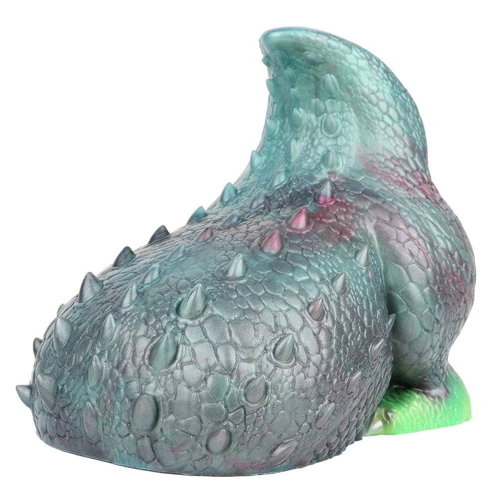 Iridescent teal and rose lizard scale masturbator, photo 11