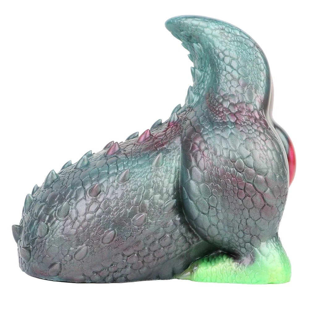 Iridescent teal and rose lizard scale masturbator, photo 5