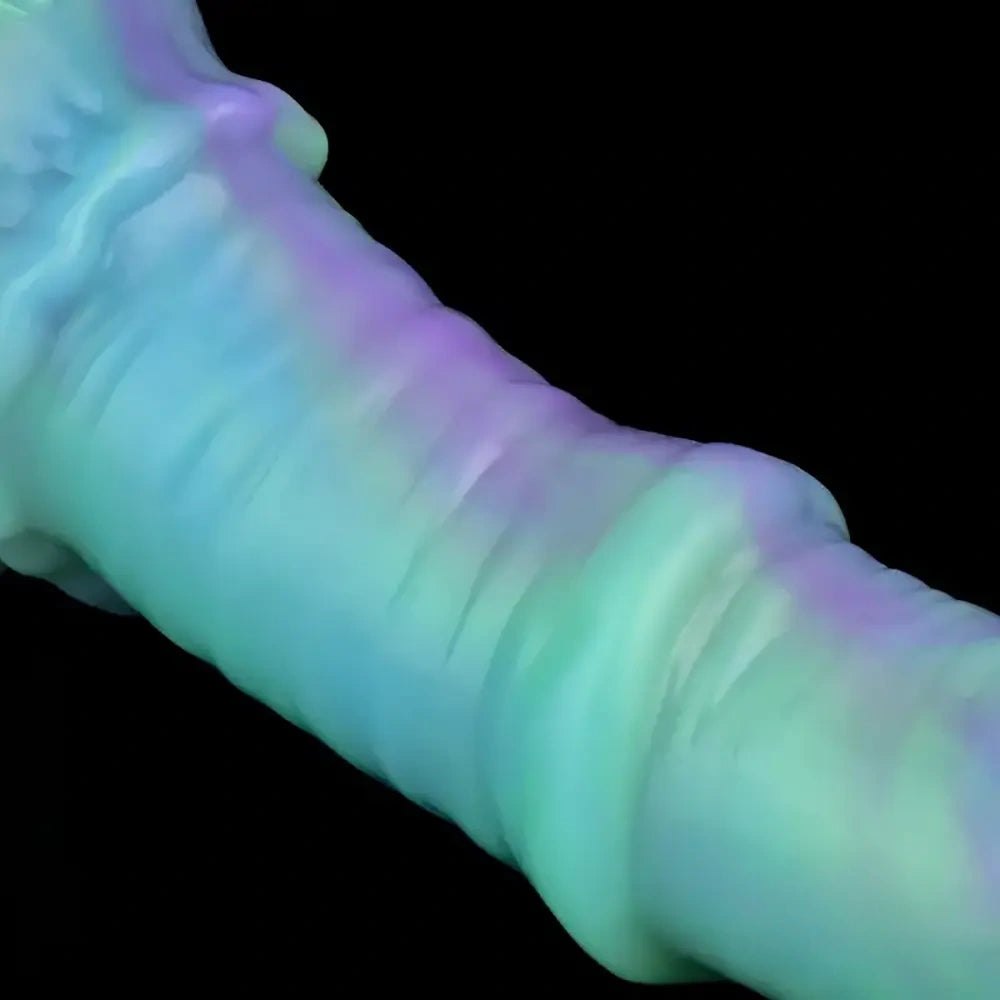 Iridescent ribbed dildo sleeve, photo 15