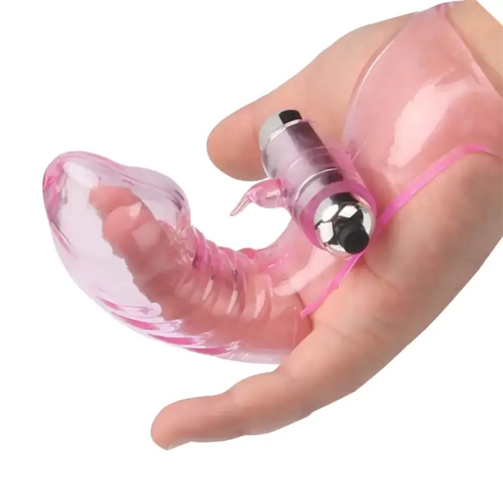 Colorful jelly finger sleeve vibrator, photo 1