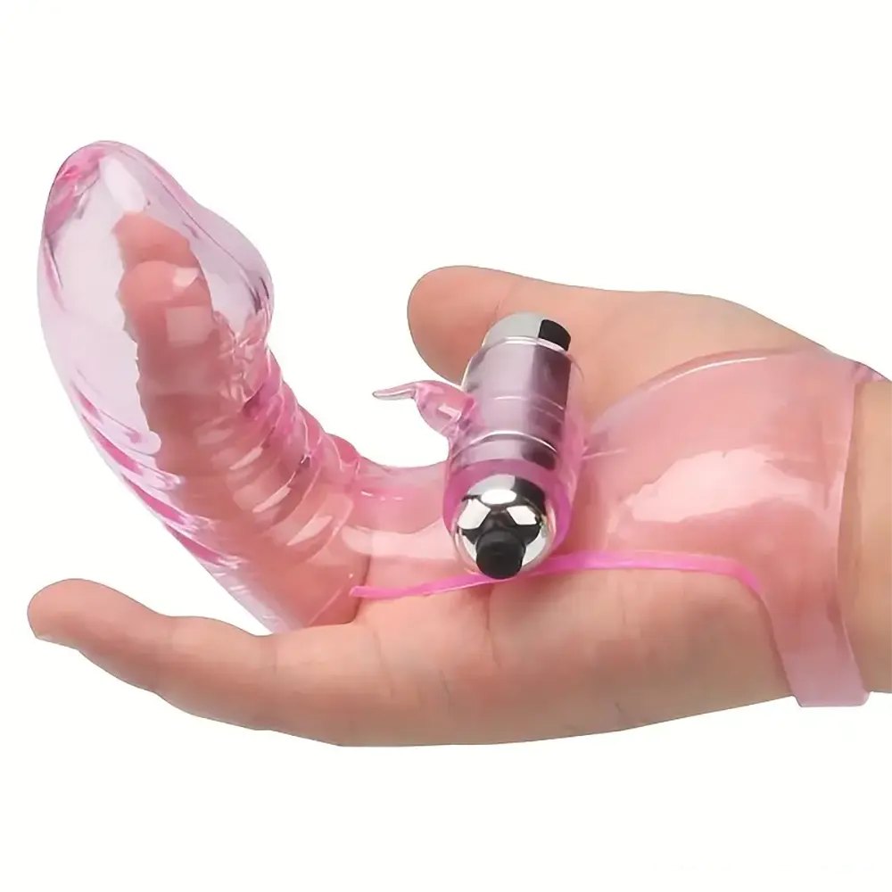 Colorful jelly finger sleeve vibrator, photo 2