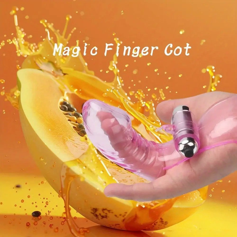 Colorful jelly finger sleeve vibrator, photo 4