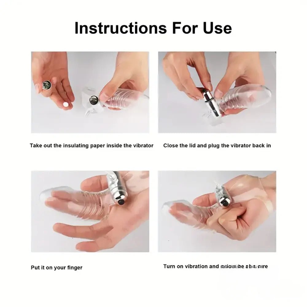 Colorful jelly finger sleeve vibrator, photo 5