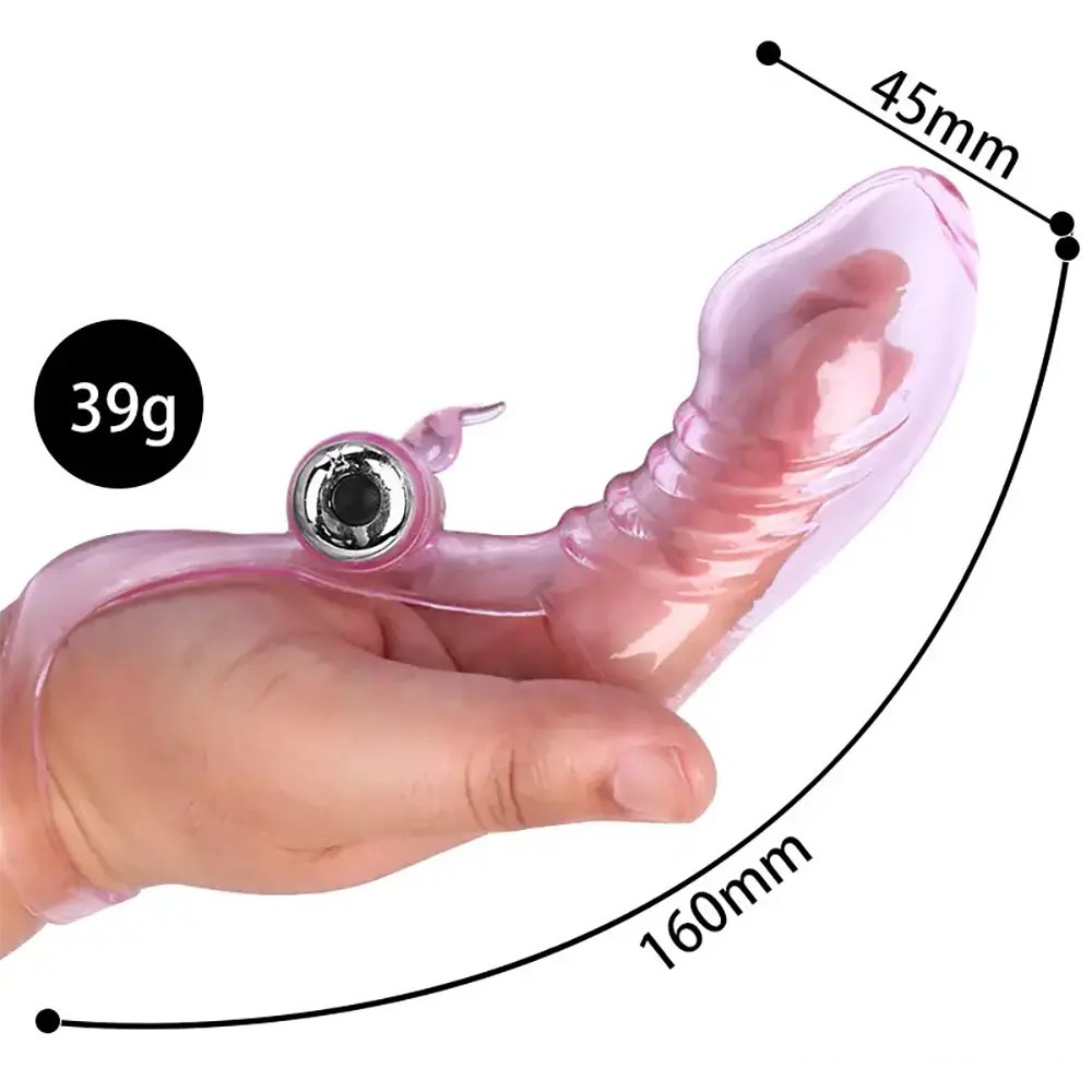 Colorful jelly finger sleeve vibrator, photo 9