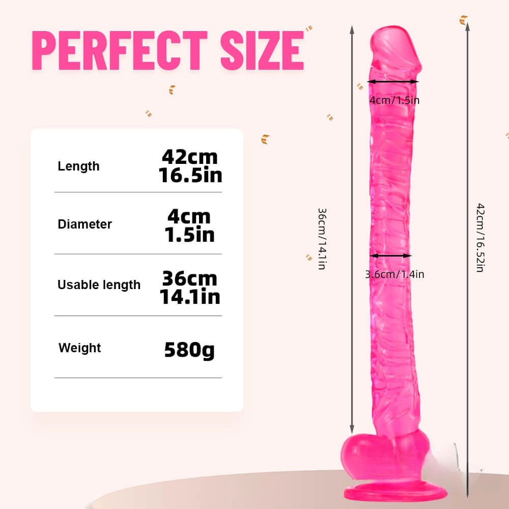 Jelly realistic pvc dildo, photo 5