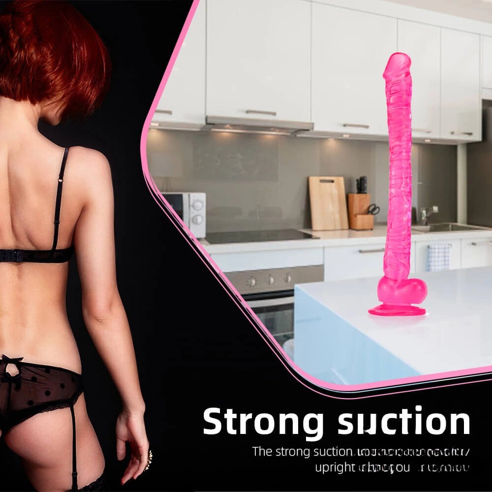Jelly realistic pvc dildo, photo 6
