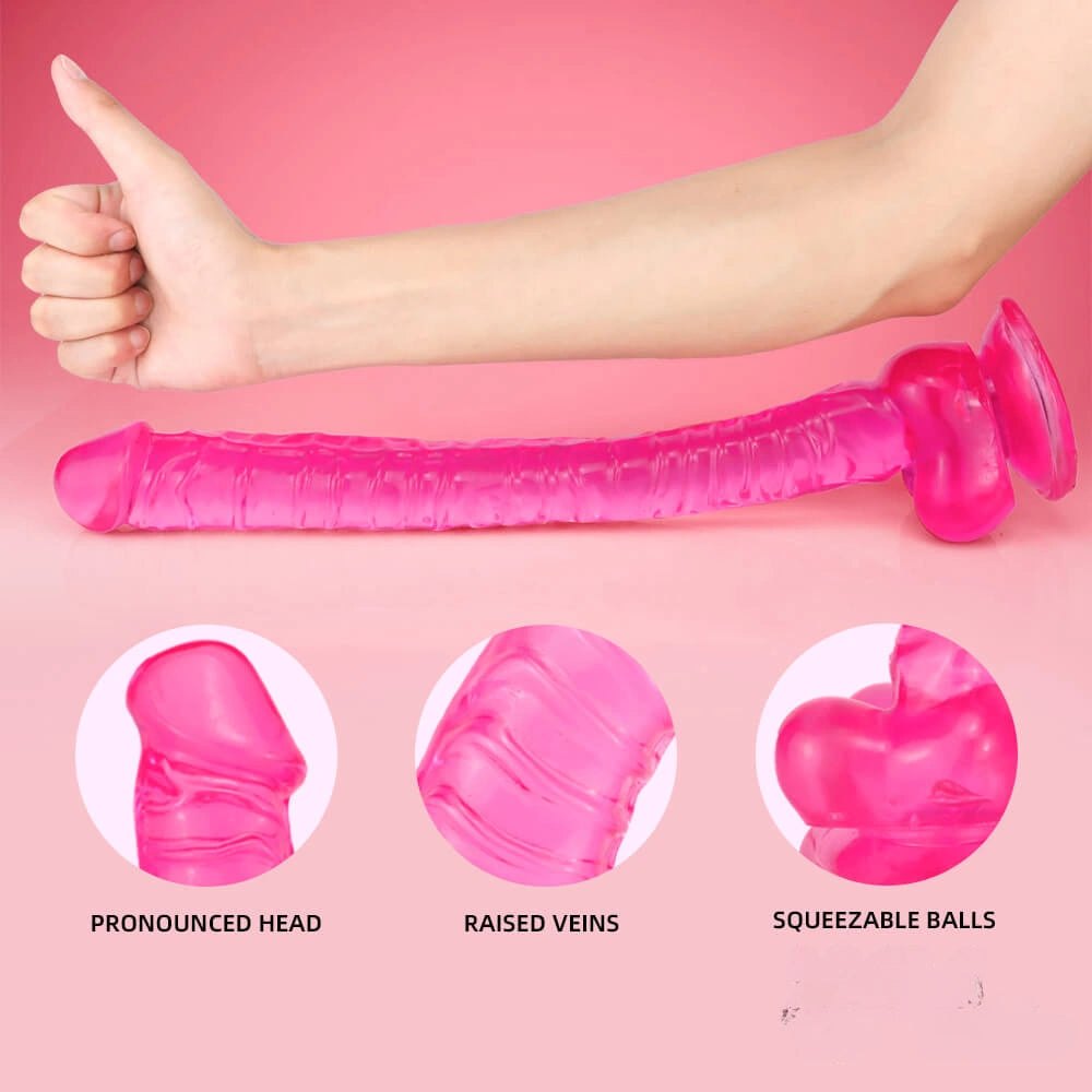 Jelly realistic pvc dildo, photo 7