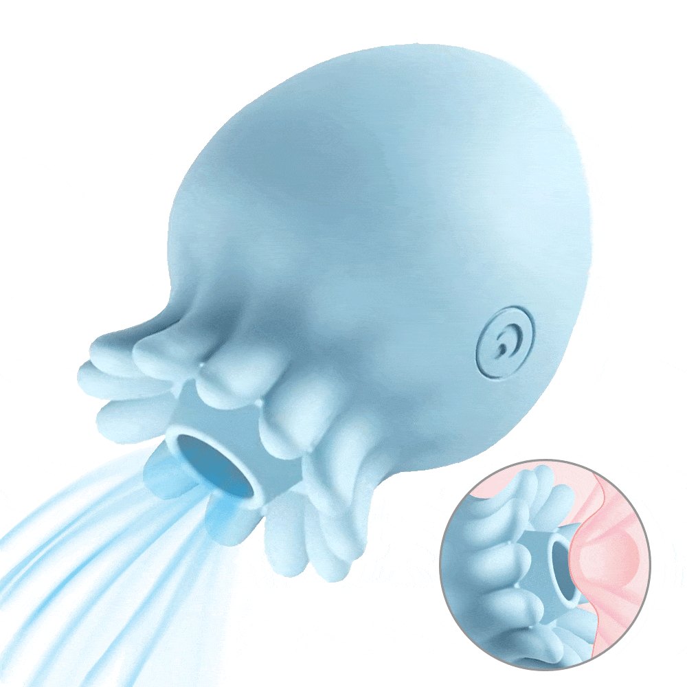 Blue jellyfish clit sucking vibrator, photo 1