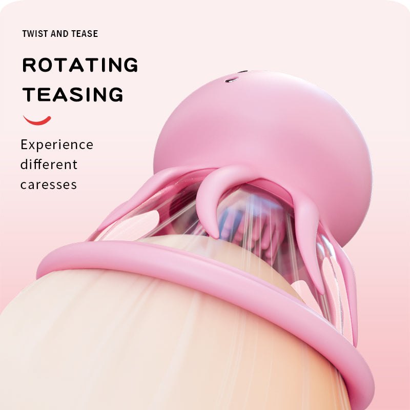 Pink jellyfish shaped nipple suction toy, photo 4