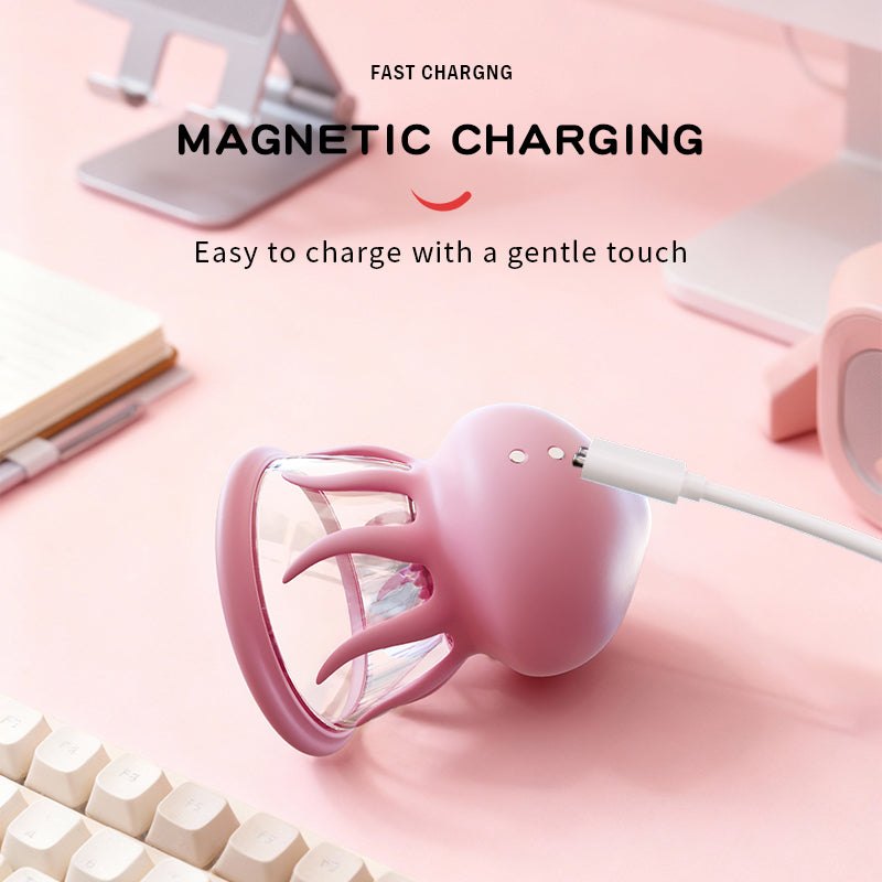 Pink jellyfish shaped nipple suction toy, photo 7