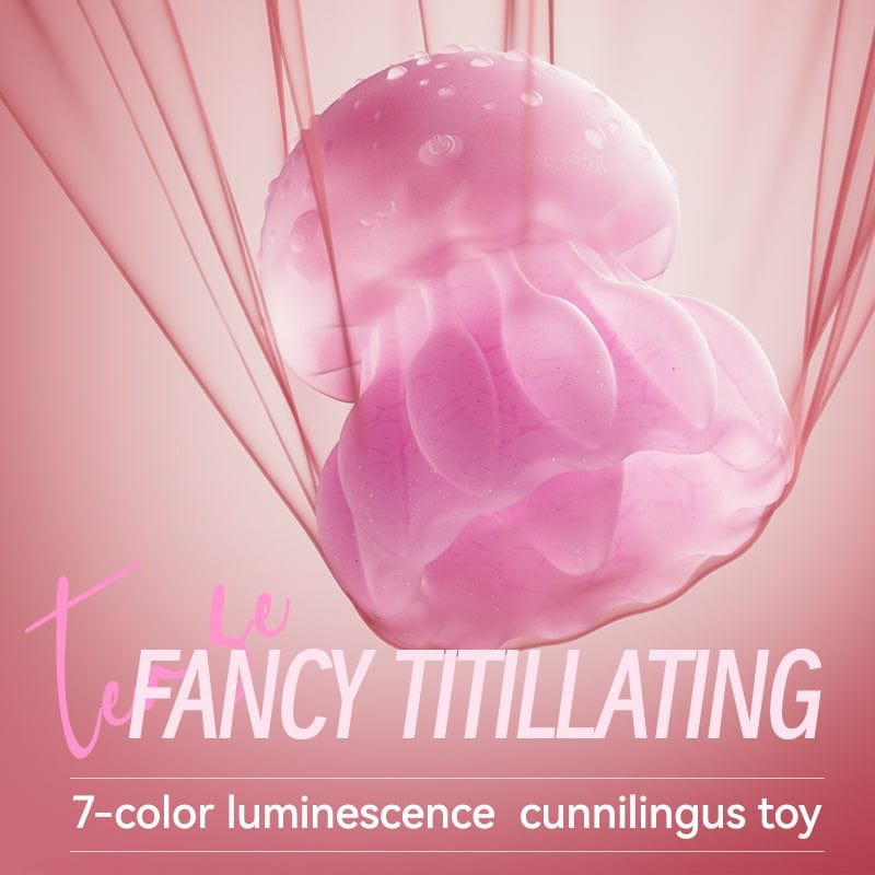 Pink jellyfish clit stimulator vibrator, photo 4