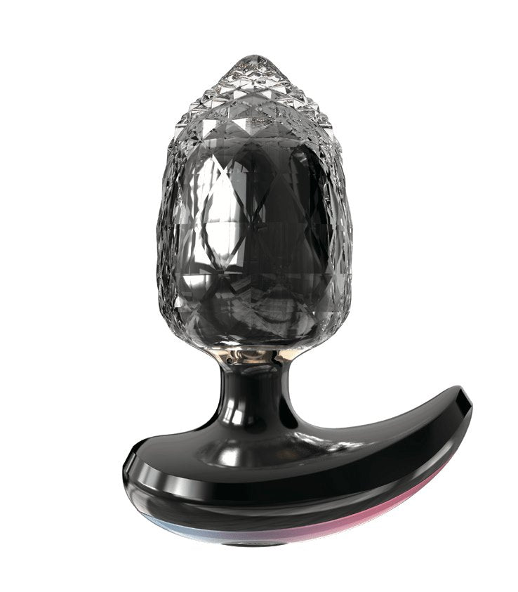 Black jeweled app-controlled anal plug, photo 2