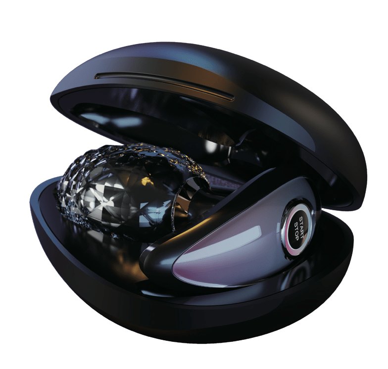 Black jeweled app-controlled anal plug, photo 8