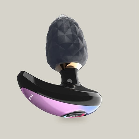 Black jeweled app-controlled anal plug, photo 9