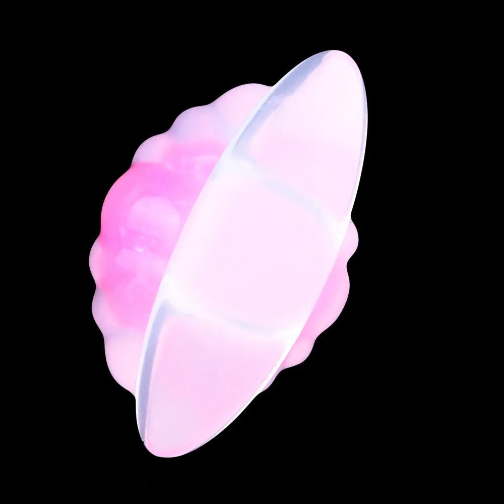 Jeweled silicone butt plug with flared base, photo 4