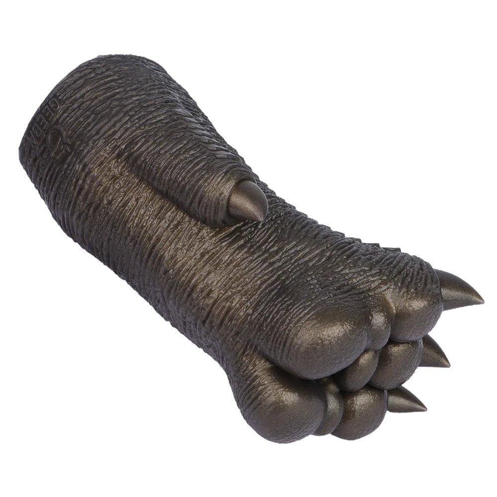 Bronze-gold reptile paw masturbator, photo 5