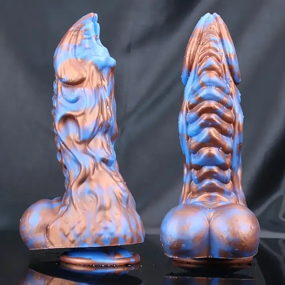 Mixed color kirin scale fantasy dildo, photo 1